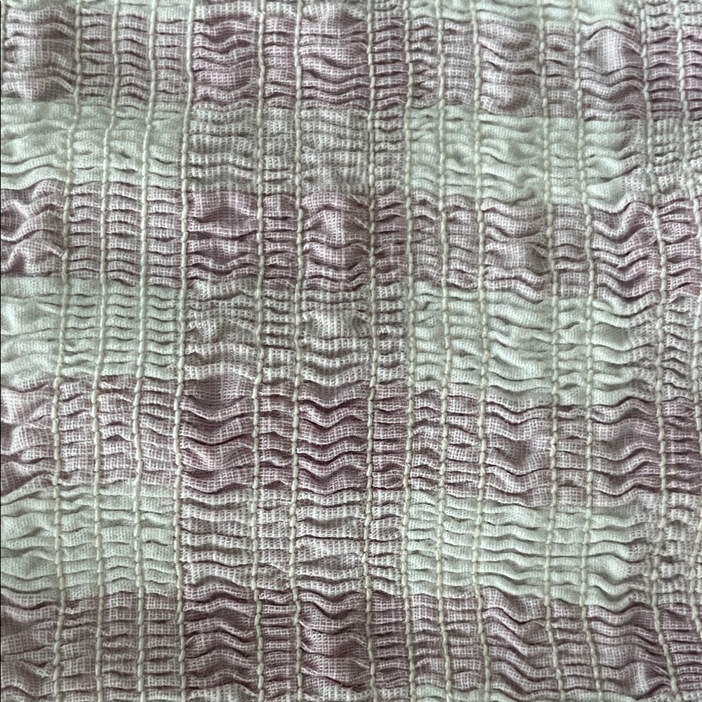MABLE Lavender Gingham Smocked Ruffle Dress Small - Picture 9 of 10